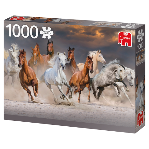 Immagine puzzle Puzzle da 1000 Pezzi - Premium Quality: Cavalli del deserto