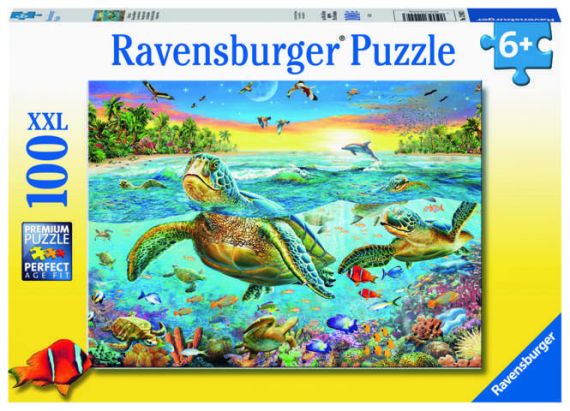 Immagine puzzle Puzzle da 100 pezzi XXL - Tartarughe Marine