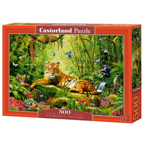 Immagine puzzle Puzzle da 500 Pezzi - Sua Maestà, la Tigre
