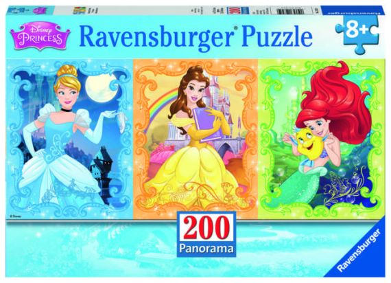 Immagine puzzle Puzzle da 200 Pezzi Panorama XXL - Principesse Disney: Bellissime Principesse
