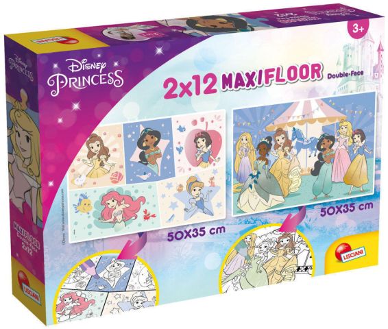 Immagine puzzle 2 Puzzle da 12 Pezzi Maxi Double Face - Principesse Disney