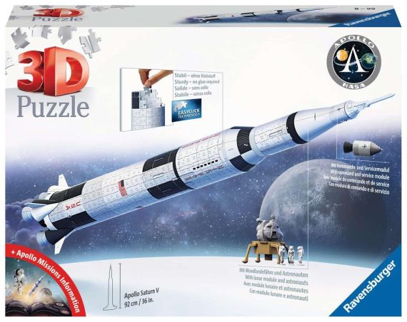 Immagine puzzle Puzzle da 440 Pezzi 3D - Apollo Saturn V Rocket