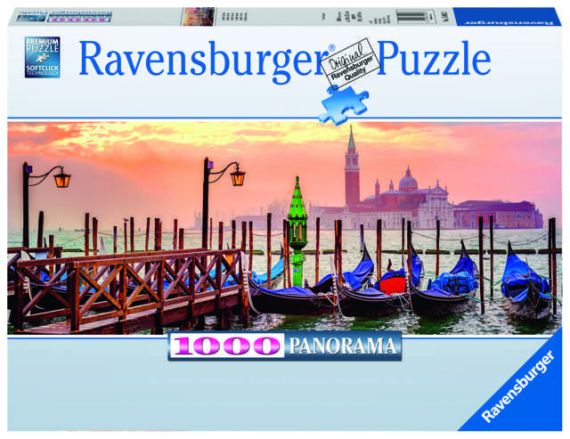 Immagine puzzle Puzzle da 1000 Pezzi Panorama - Foto & Paesaggi: Gondole A Venezia