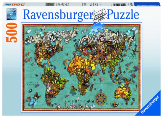 Immagine puzzle Puzzle da 500 Pezzi - Mondo di Farfalle