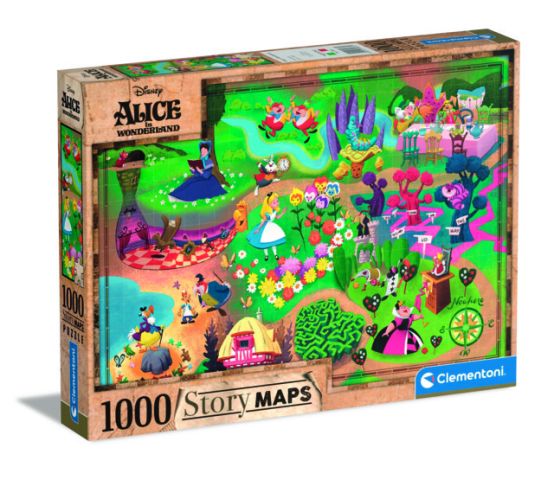 Immagine puzzle  Puzzle da 1000 Pezzi Story Maps - Alice