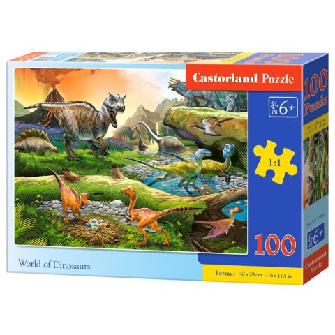 Immagine puzzle Puzzle da 100 Pezzi - Il Mondo dei Dinosauri