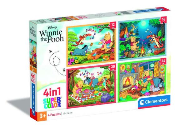 Immagine puzzle 4 Puzzle in 1 - Winnie the Pooh
