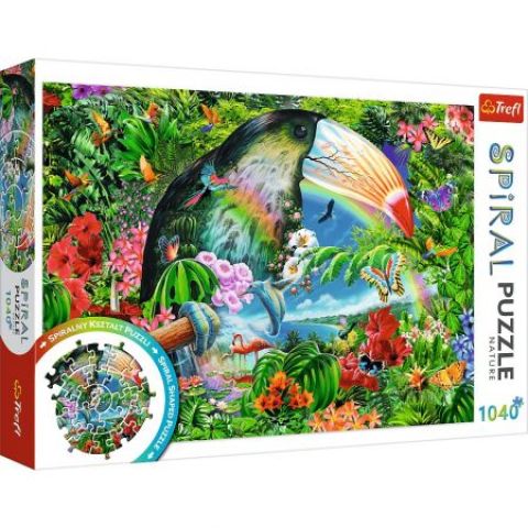Immagine puzzle Puzzle da 1040 Pezzi Spirale - Tropical Animals