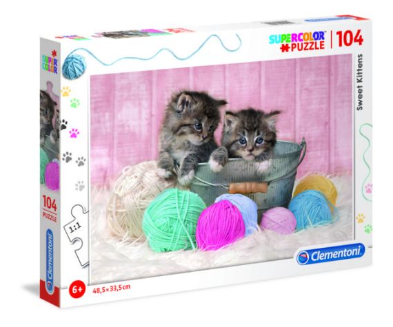 Immagine puzzle Puzzle da 104 Pezzi - Supercolor: Sweet Kittens