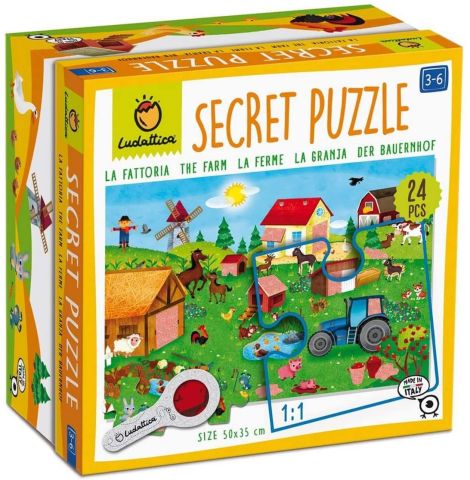 Immagine puzzle Puzzle da 24 Pezzi - Secret Puzzle: la fattoria