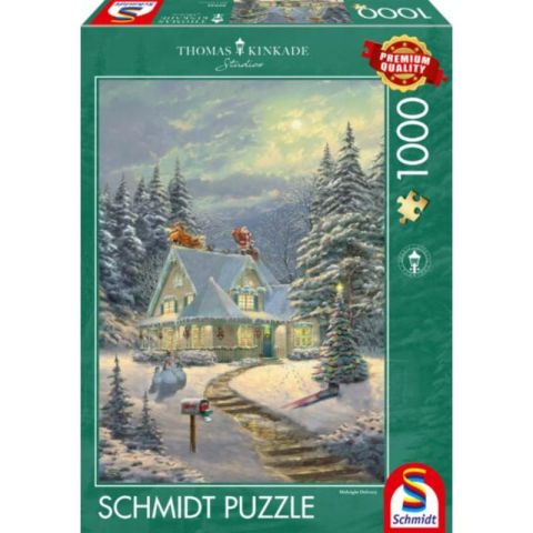 Immagine puzzle Puzzle da 1000 Pezzi - Thomas Kinkade: La Vigilia di Natale