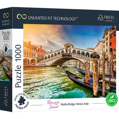 Immagine puzzle Puzzle da 1000 Pezzi UFT - Romantic Sunset: Rialto Bridge, Venice, Italy