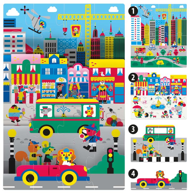Altre immagine puzzle Playrama Puzzle - The City