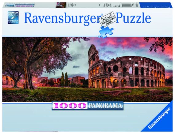 Immagine puzzle Puzzle da 1000 Pezzi Panorama - Colosseo al Tramonto