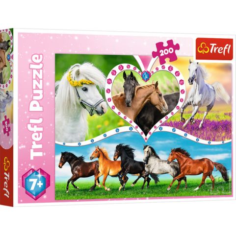 Immagine puzzle Puzzle da 200 Pezzi - Beautiful Horses