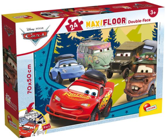 Immagine puzzle Puzzle da 24 Pezzi Maxi Double Face - Cars