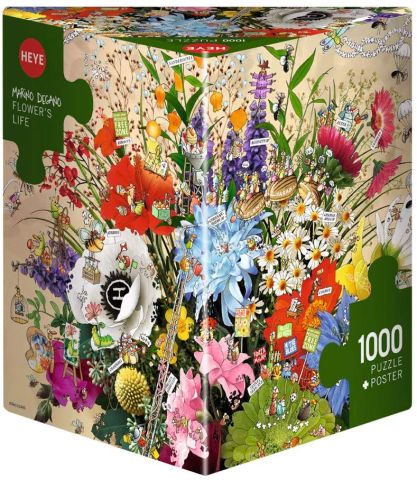 Immagine puzzle Puzzle da 1000 Pezzi Triangolare - Flower's Life, Degano