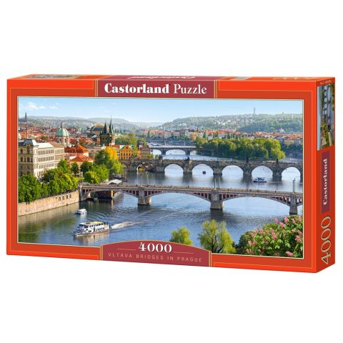 Immagine puzzle Puzzle da 4000 Pezzi - Ponti sulla Moldava a Praga