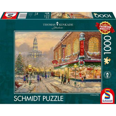 Immagine puzzle Puzzle da 1000 Pezzi - Thomas Kinkade: Un Augurio di Natale