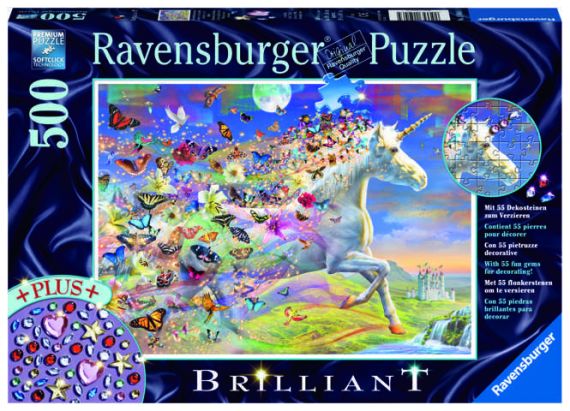 Immagine puzzle Puzzle da 500 Pezzi - Unicorno e le Sue Farfalle