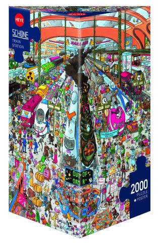 Immagine puzzle Puzzle da 2000 Pezzi Triangolare - Train Station, Schöne