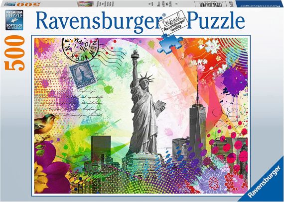 Immagine puzzle Puzzle da 500 Pezzi - Cartolina di New York