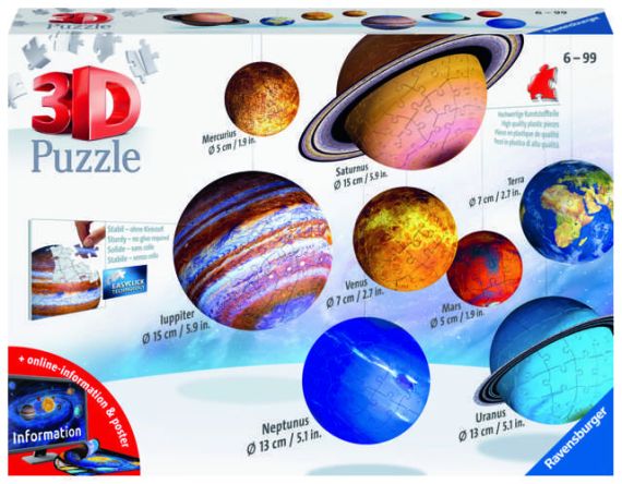Immagine puzzle Puzzle da 522 Pezzi 3D - Il Sistema Solare
