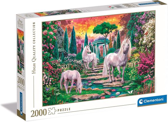Immagine puzzle Puzzle da 2000 Pezzi -  Classical Garden Unicorns
