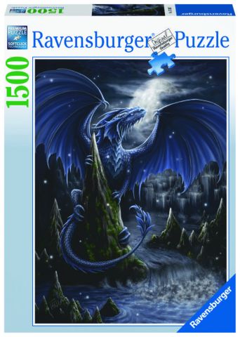 Immagine puzzle Puzzle da 1500 Pezzi - L'Oscuro Drago Blu