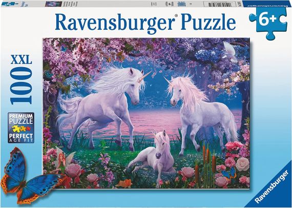 Immagine puzzle Puzzle da 100 Pezzi XXL - Unicorni Incantati