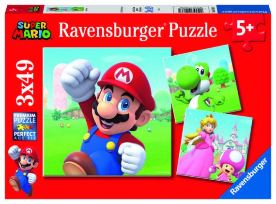 Immagine puzzle 3 Puzzle da 49 Pezzi - Super Mario