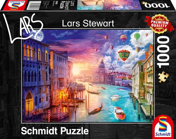 Immagine puzzle Puzzle da 1000 Pezzi - Venezia Notte e Giorno