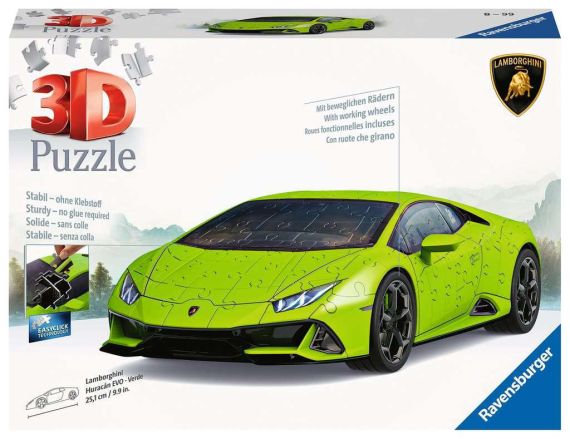 Immagine puzzle Puzzle da 156 Pezzi 3D - Lamborghini Huracán EVO Verde