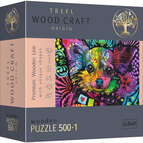 Immagine puzzle Puzzle da 501 Pezzi Woodcraft - Cucciolo Colorato